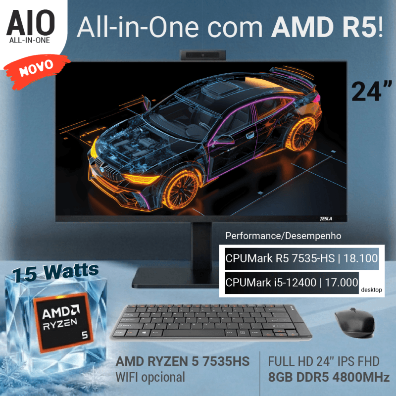 Computer All-in-One - AIO-24-R5-7535HS